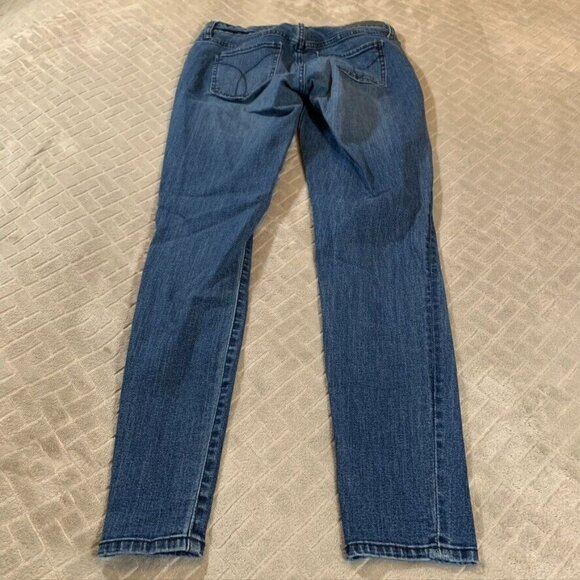 Calvin Klein Womens 6 Denim Jeans Blue Skinny Low Rise Medium Wash Stretch - Picture 9 of 13